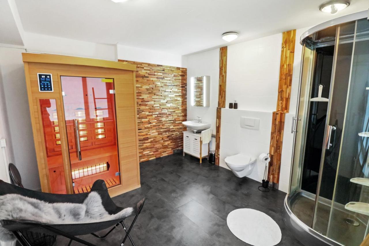 Appartement Confortable Avec Un Sauna Лойкербад Экстерьер фото